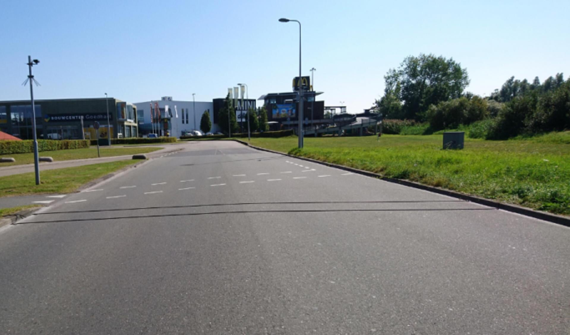 Een zogenoemde 'telslang' op bedrijvenpark Prisma. (Foto: PR Gemeente Lansingerland)