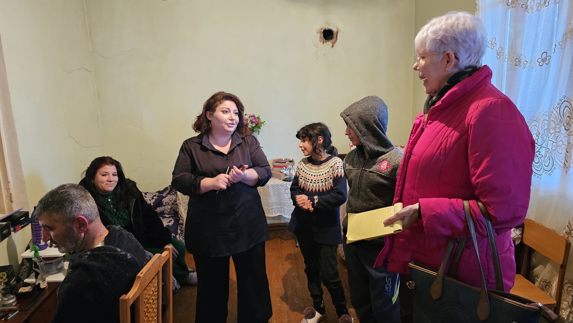 Maria Goris helpt gevluchte gezinnen zodanig dat ze in Armenië weer een bestaan kunnen opbouwen.