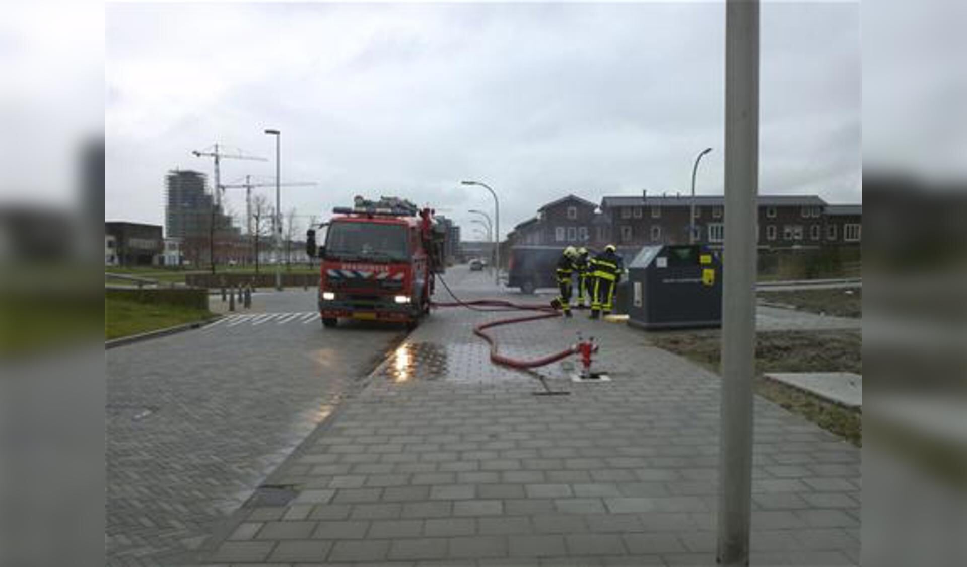 Brandje aan de Startbaan in Nootdorp. Foto: @Josadea
