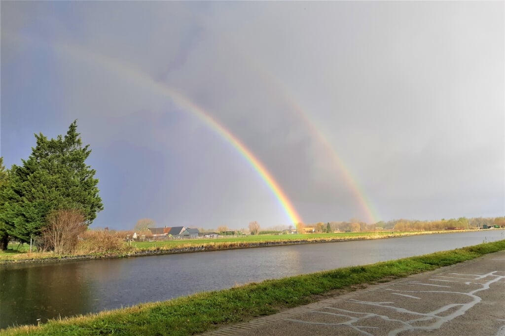 Oostvlietweg op dinsdagochtend 23 november (foto: Wilma van Es, Stompwijk).