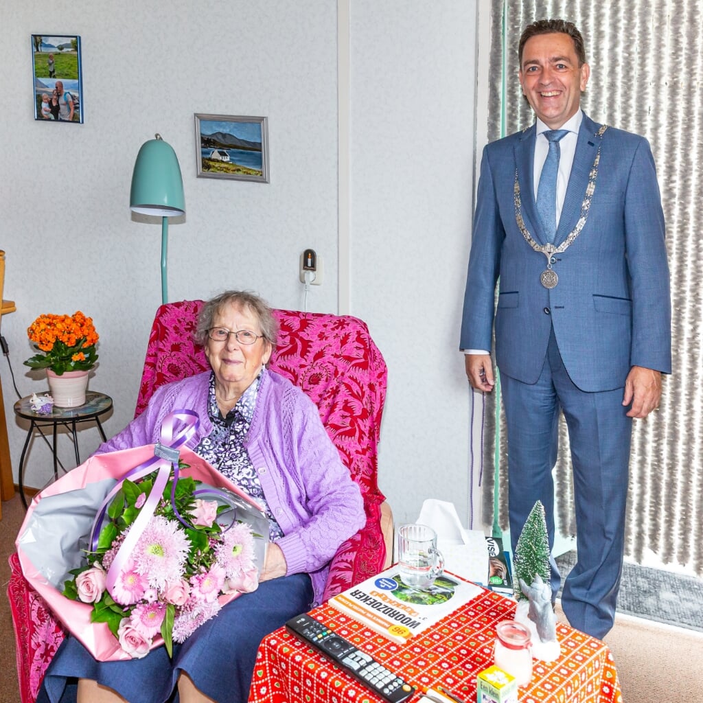 De 100-jarige mevrouw Gennes-Ligt. Foto: Patricia Munster