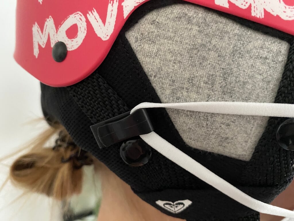 Helmclip skihelm voor mondmasker