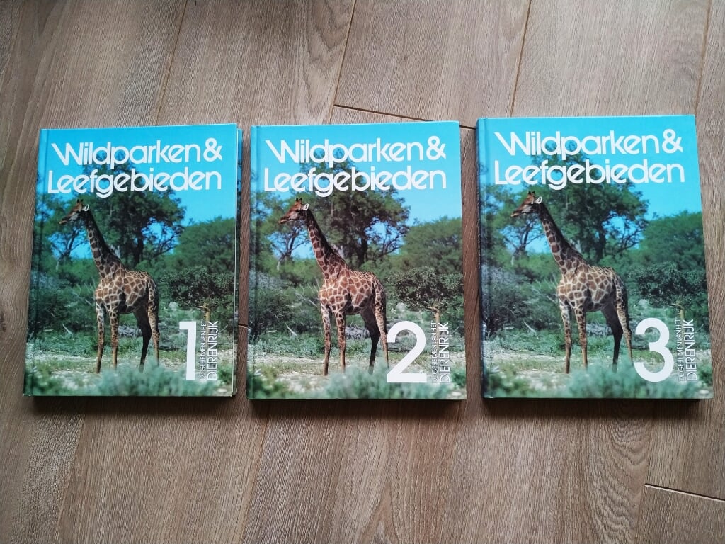 3-delige encyclopedie Wildparken en Leefgebieden.