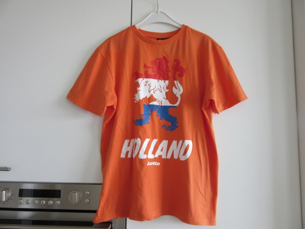 Oranje t-shirt maat medium merk LOTTO