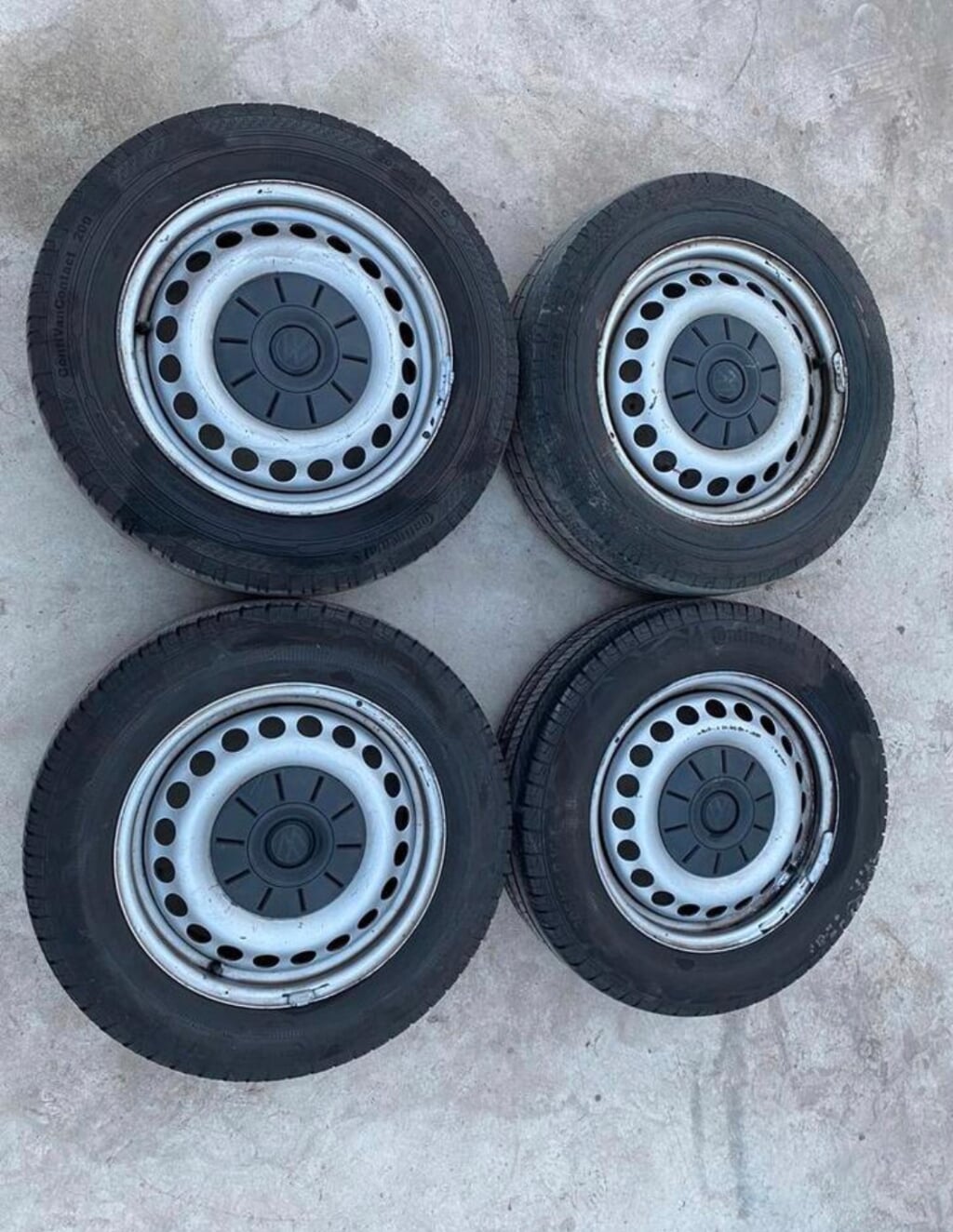 Set (zomer) banden VW Transporter