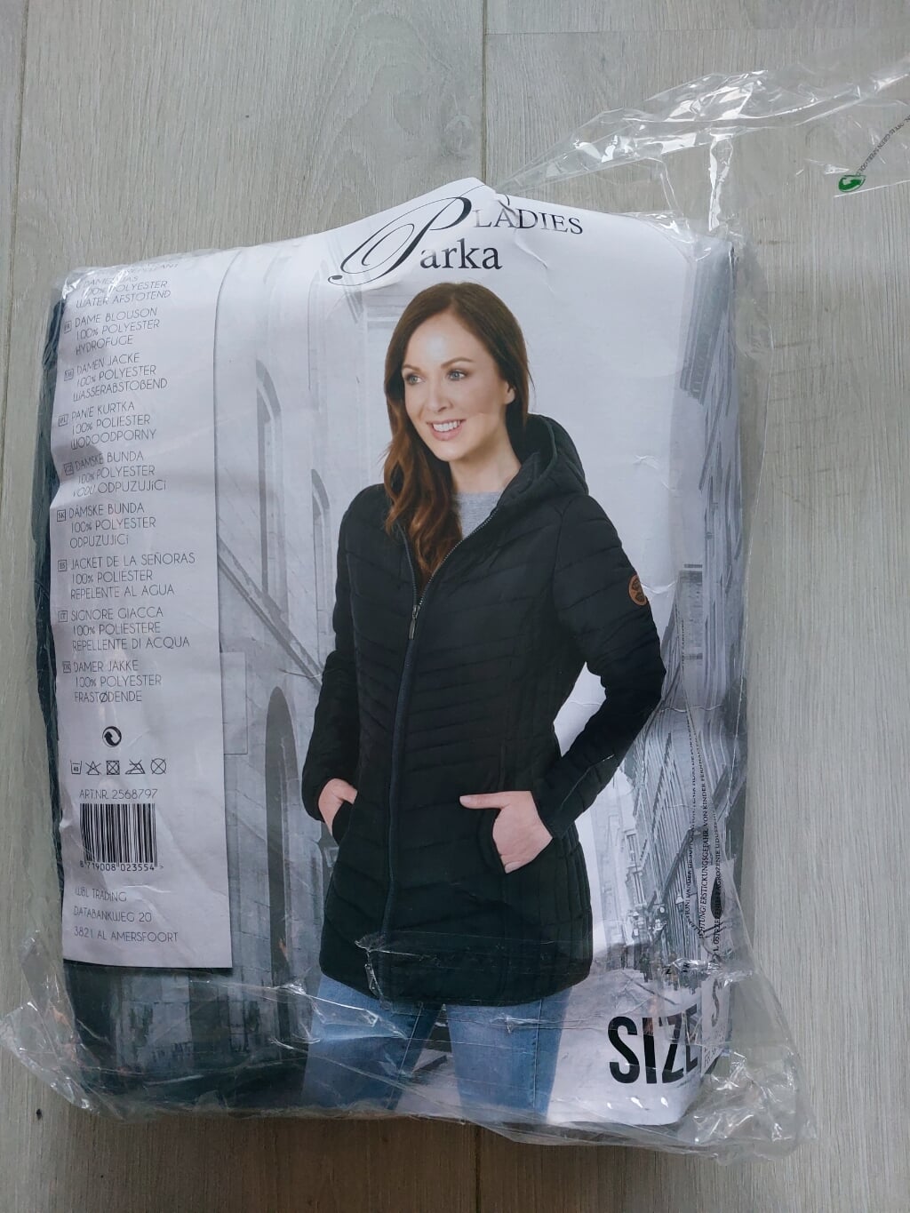 Nieuwe jas: Ladies Parka, Maat S