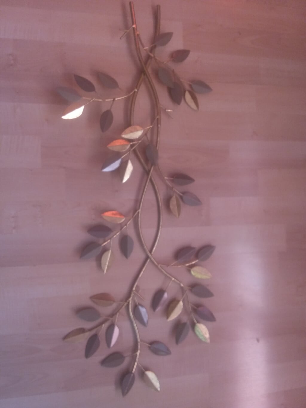Mooie MESSING WAND-DECORATIE!