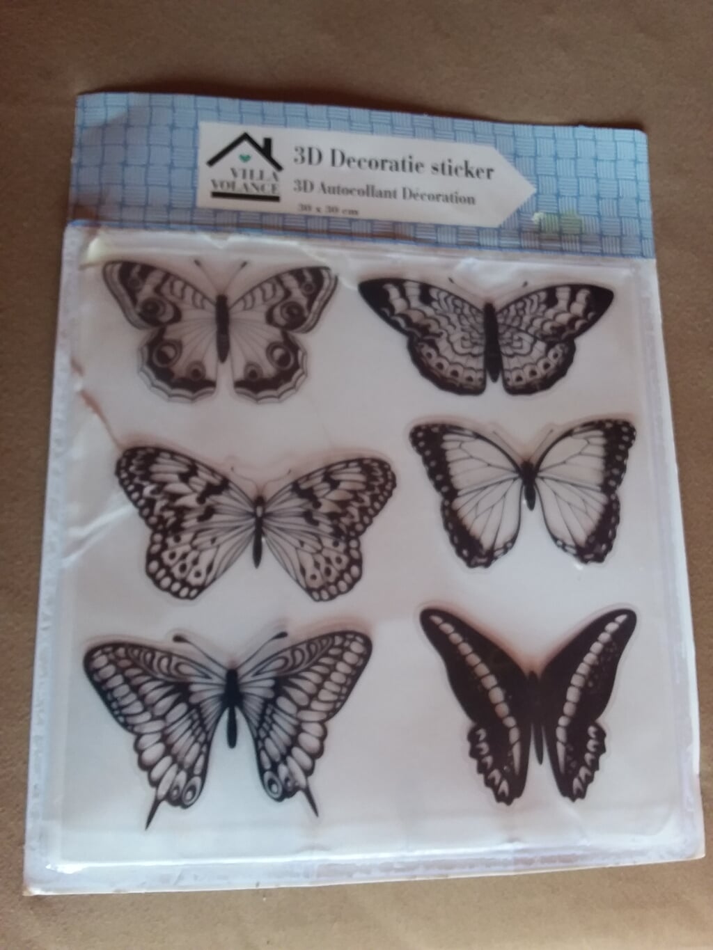 NIEUW! Leuke 3D DECORATIE-STICKERS "VLINDERS "