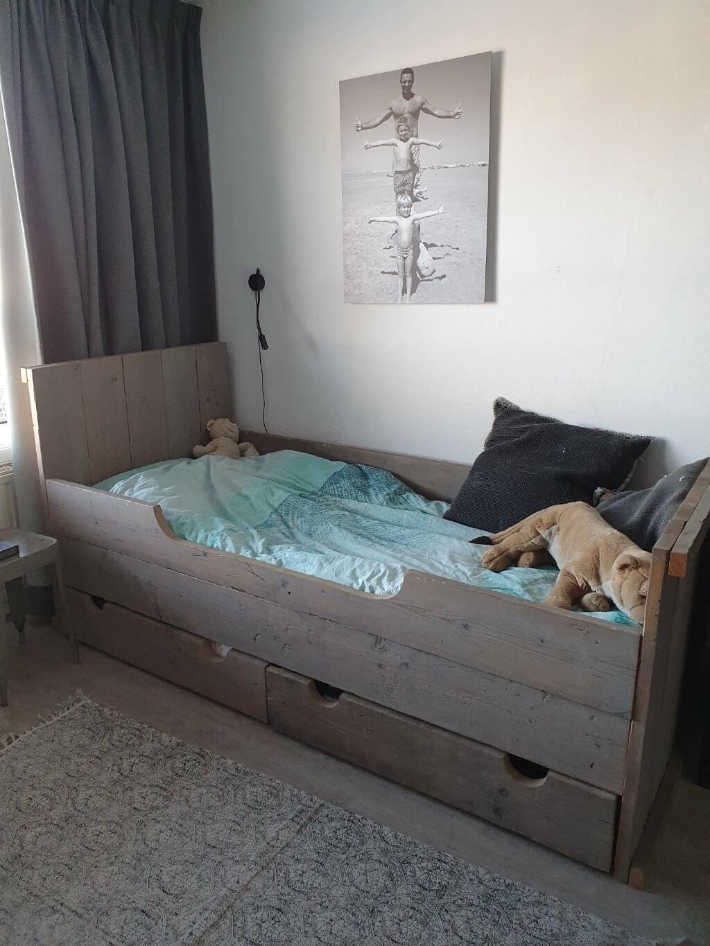 Steigerhout bed