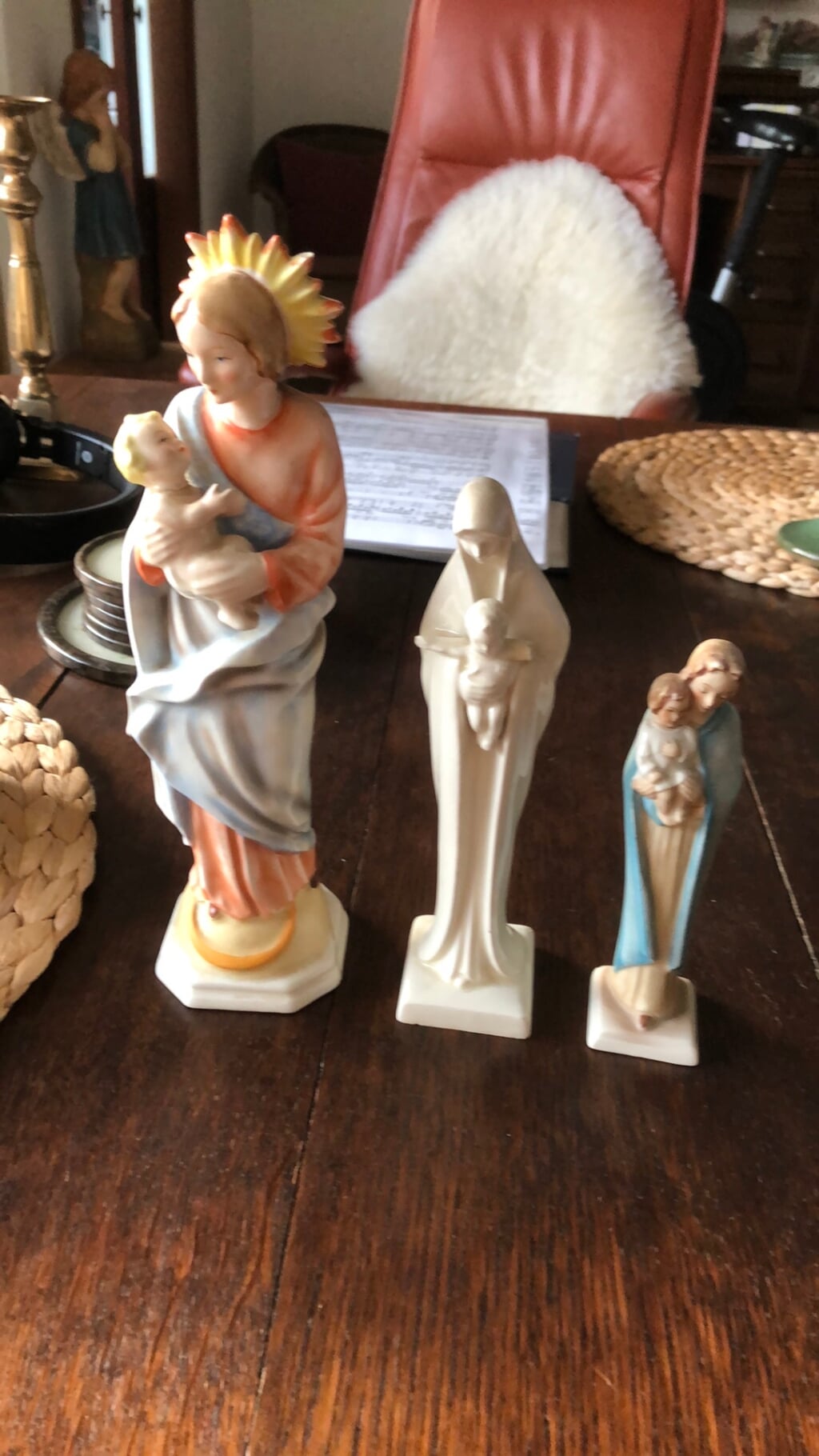 3 beschadigde Goebel Maria beelden