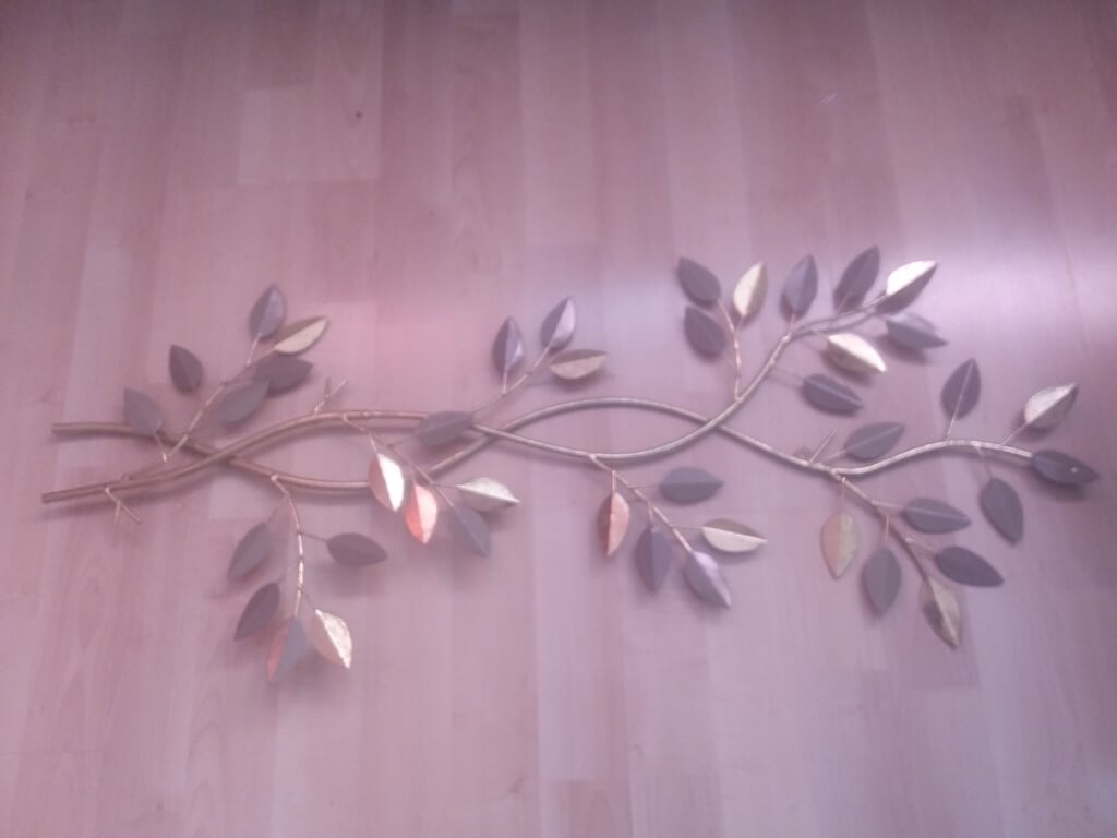 Mooie MESSING WAND-DECORATIE!