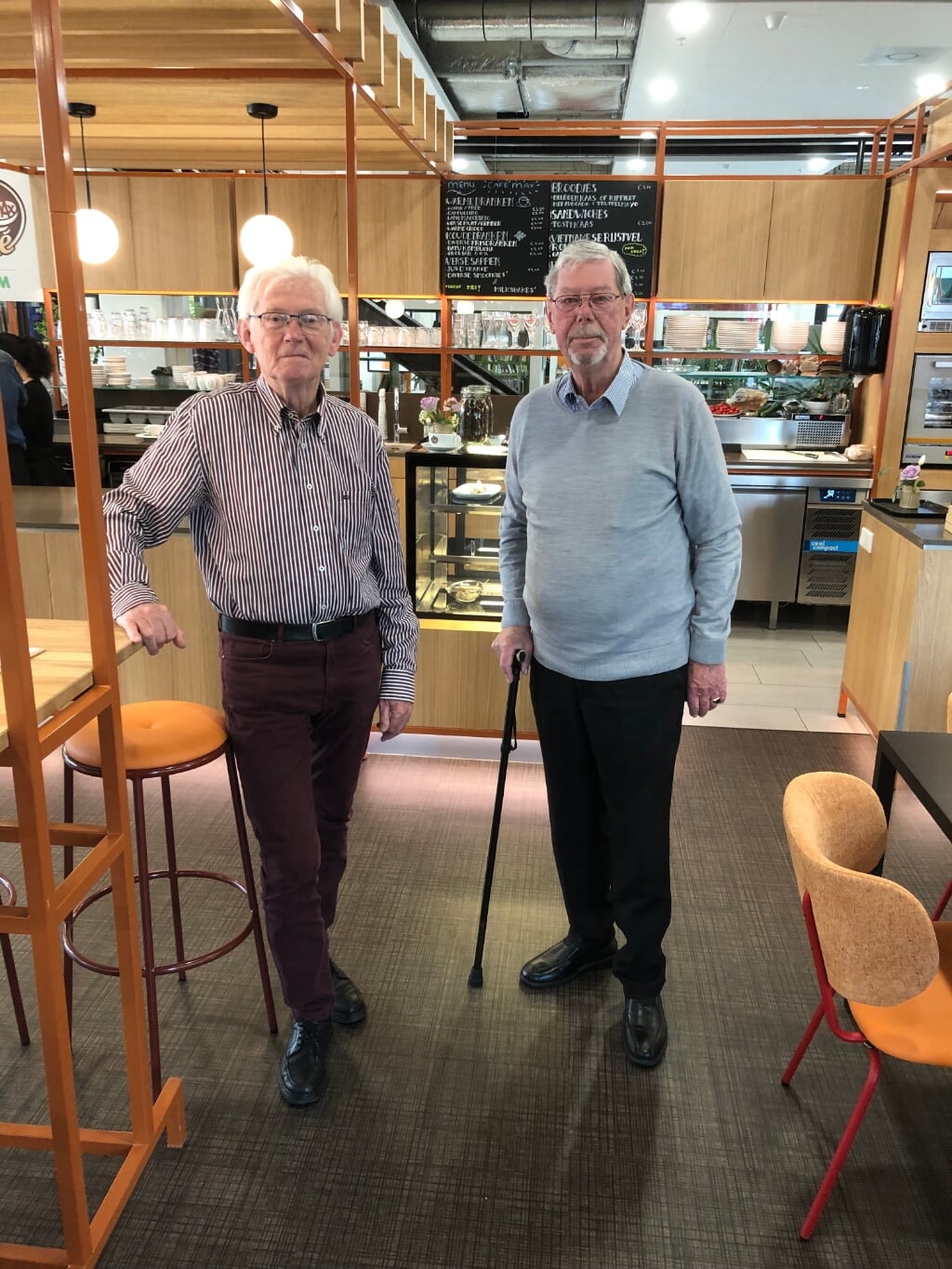 Wim Geers (links) en Henk Verbeek van Seniorweb. Foto: Marcel Daniëls