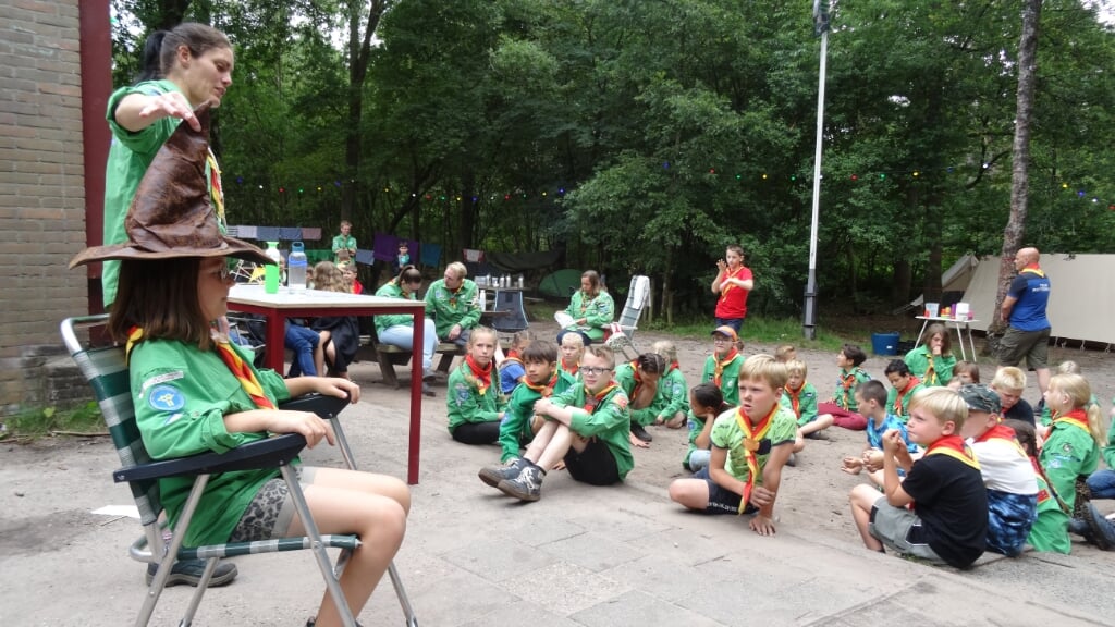Scouts op zomerkamp