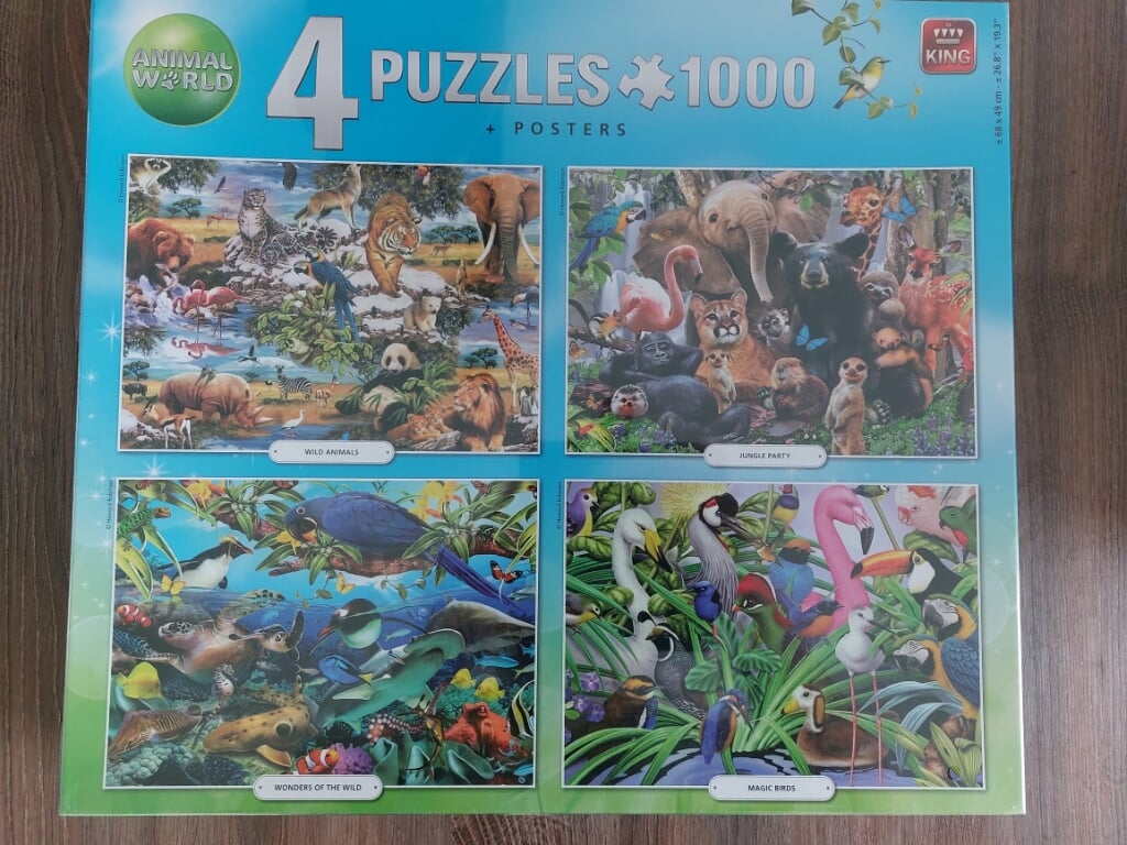 King 4 puzzels van 1000 stukjes