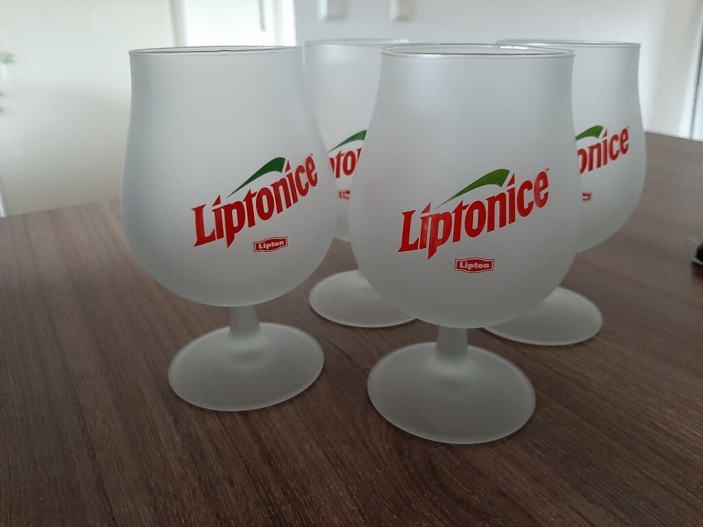 4 LiptonIce Tea glazen