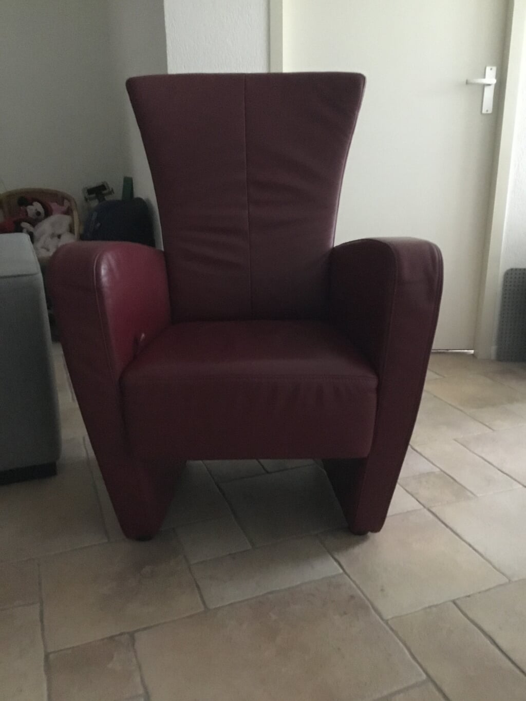 Te koop: leren relaxfauteuil