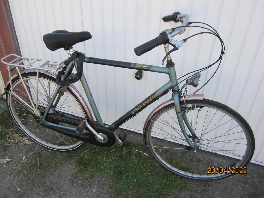 gazelle fiets 7versnellingen framemaat 61cm licht slot extra kabel rollerbraek rem achter