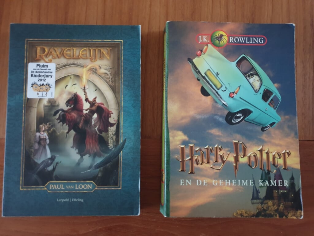 2 boeken Harry Potter en Raveleijn TEAB