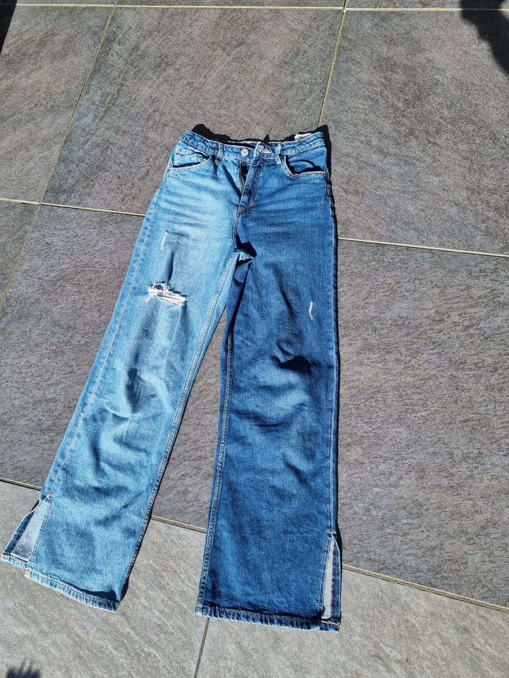Meisjes broek wijde pijp mt 152