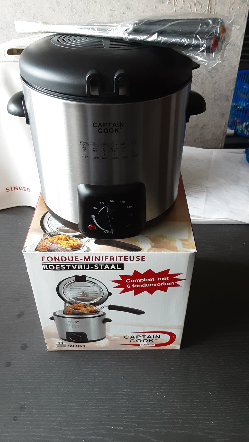 Elektrische frituur/fondue pan