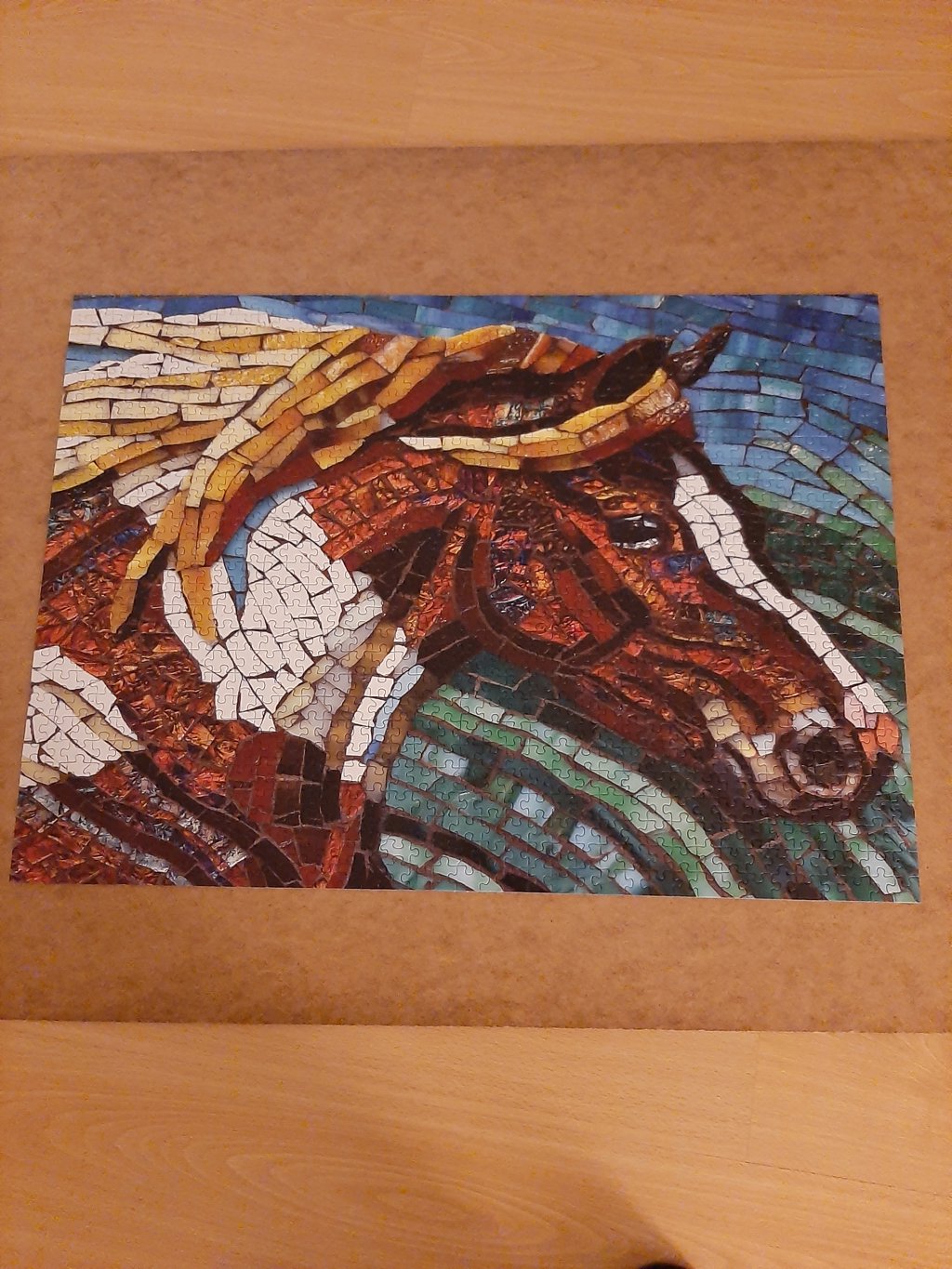 sunsout puzzel stained glass horse 1000st
