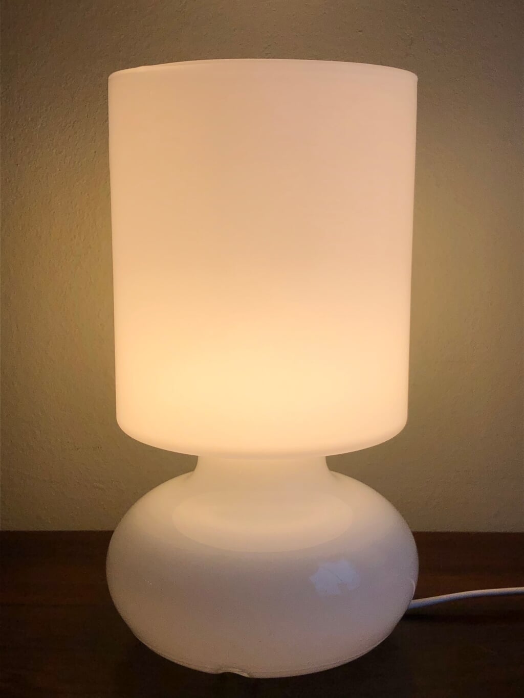 Twee Ikea Lykta lampen wit