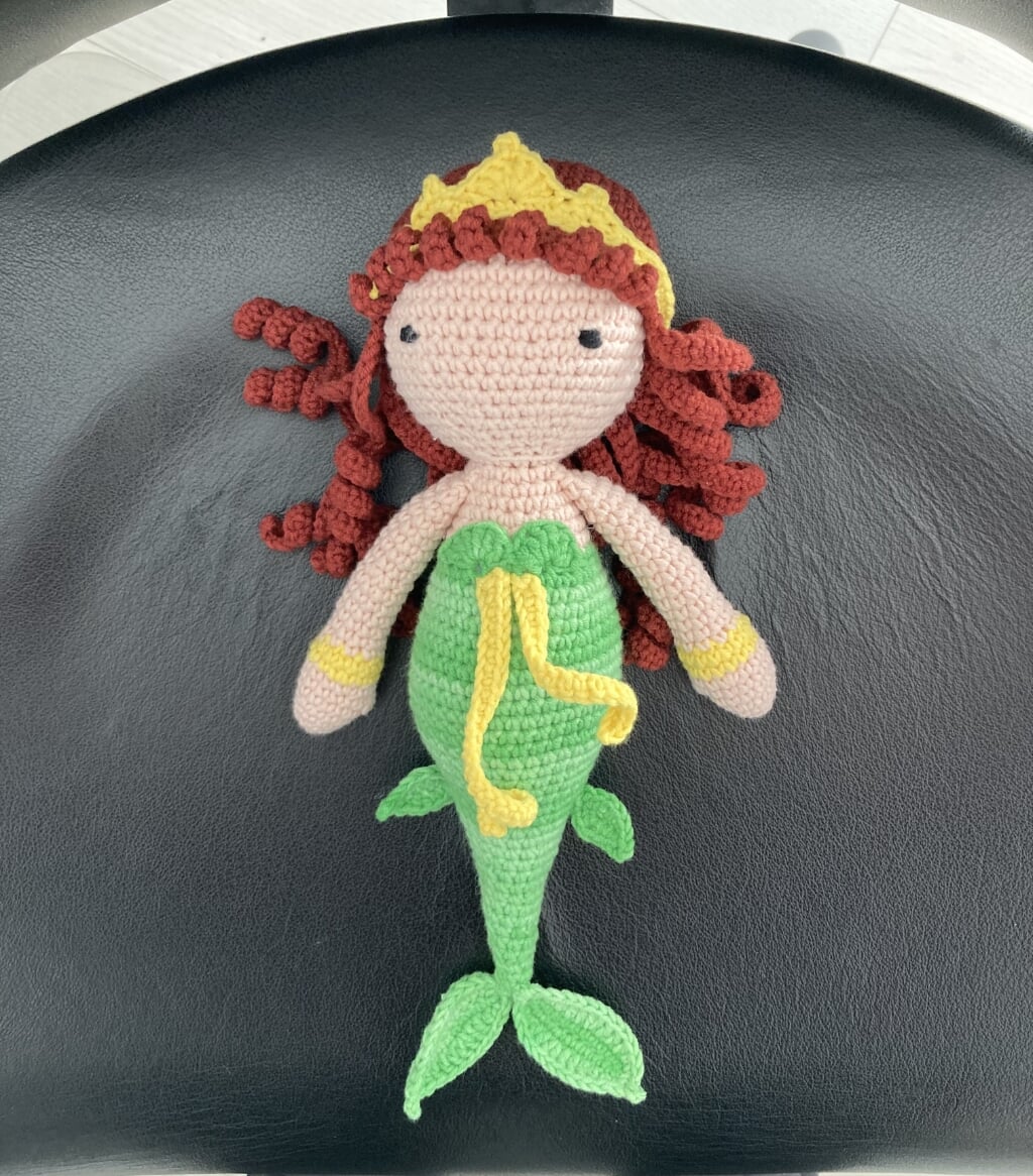 Nieuw gehaakte zeemeermin 26 cm