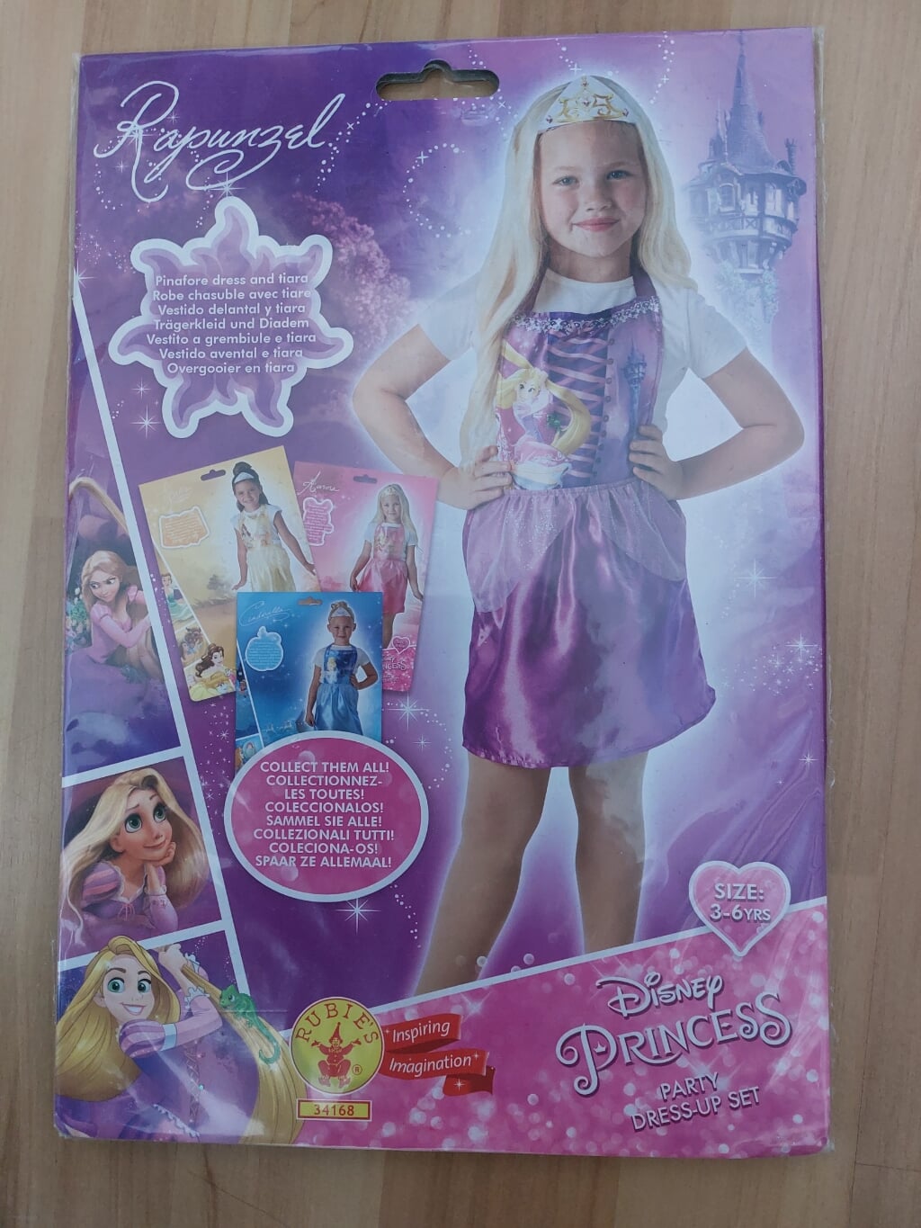Disney Rapunzel jurk met kroontje - Maat 104-110