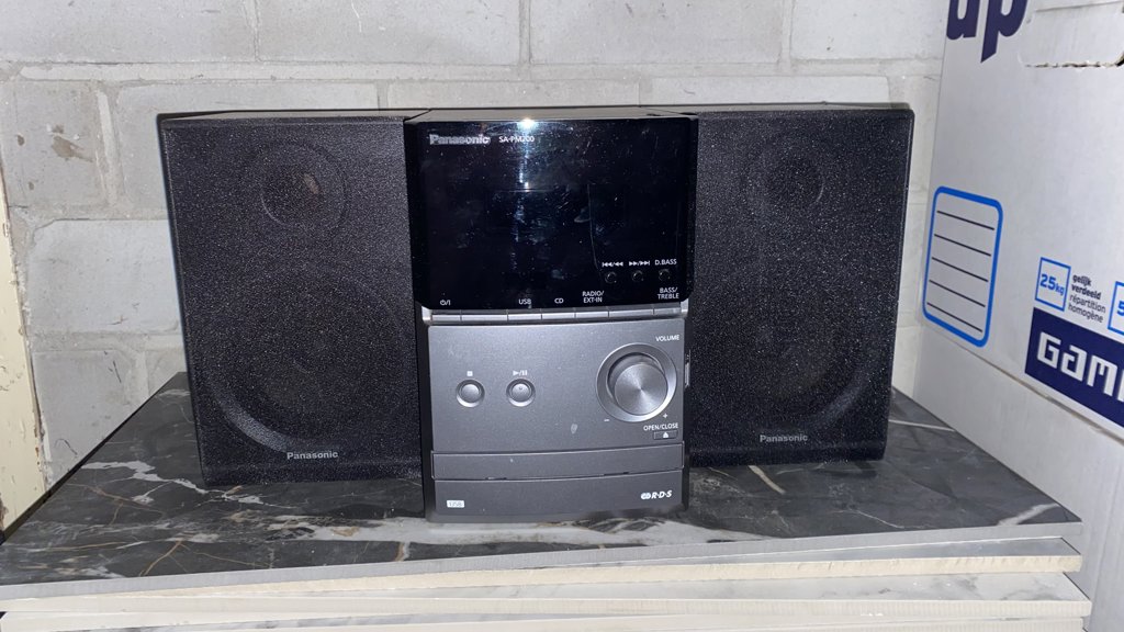 Radio met 2 boxen