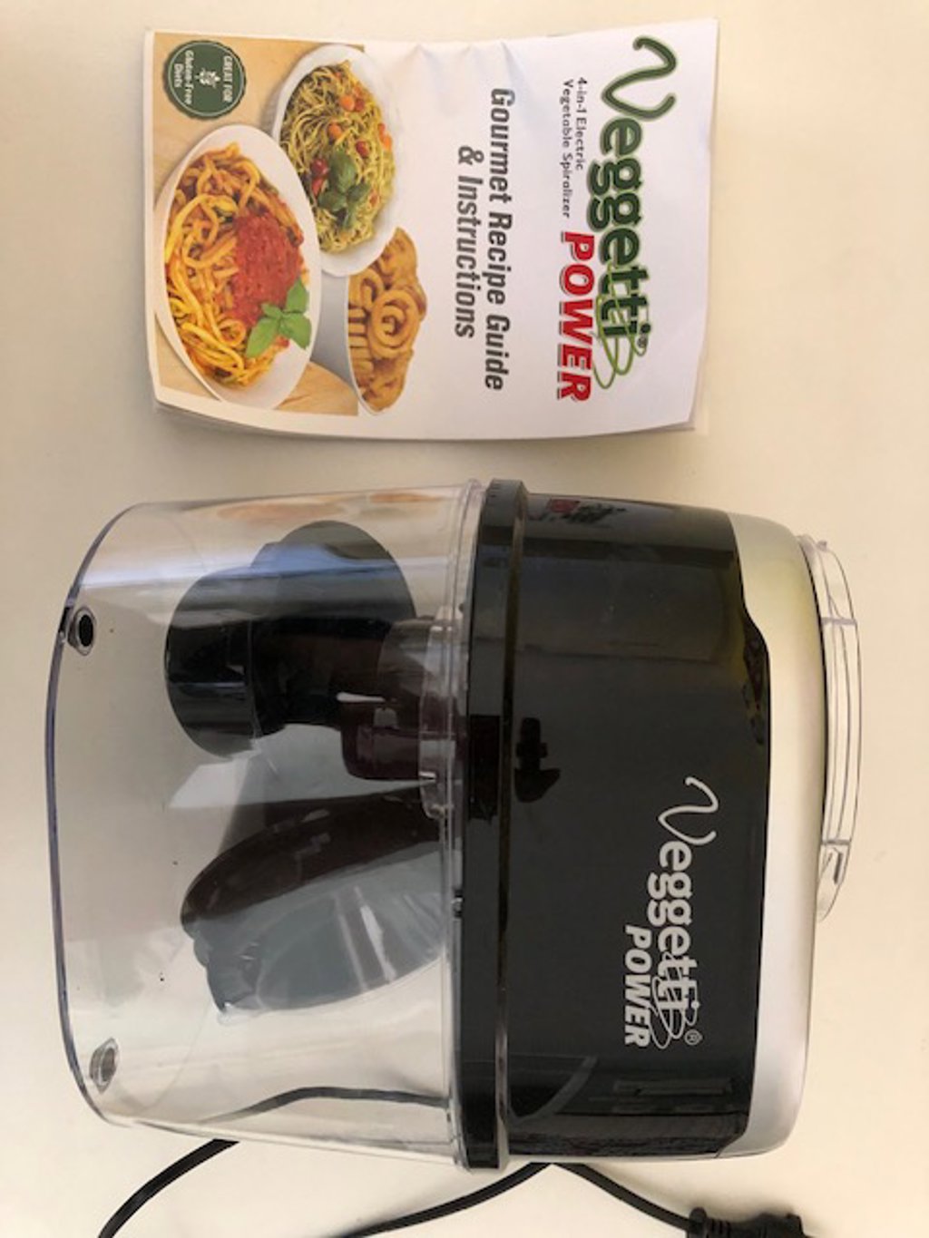 NEW Veggetti Power 4 in 1 Electric Vegetable Spiralizer