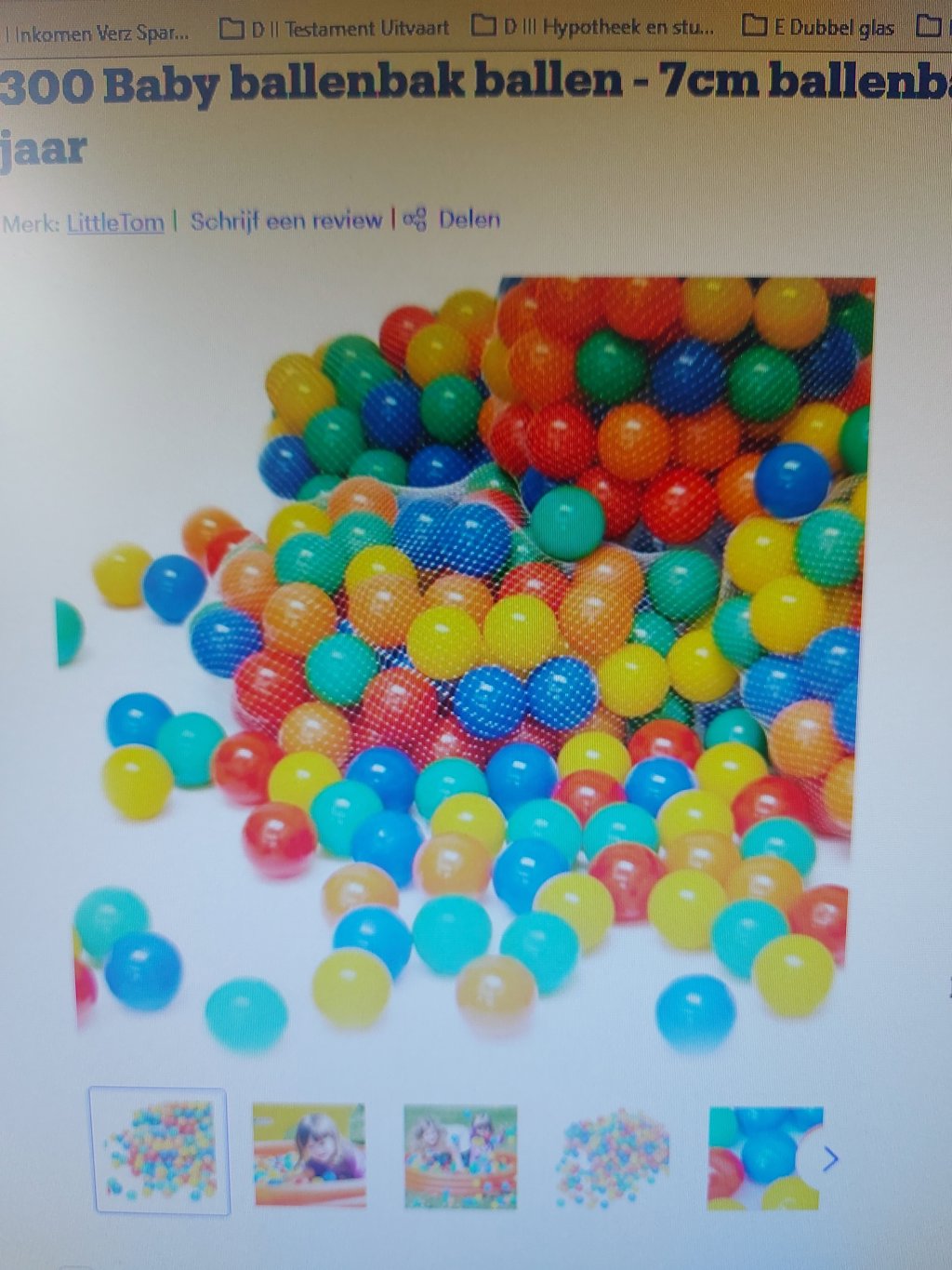 300 Ballenbad ballen zacht plastic in zak.