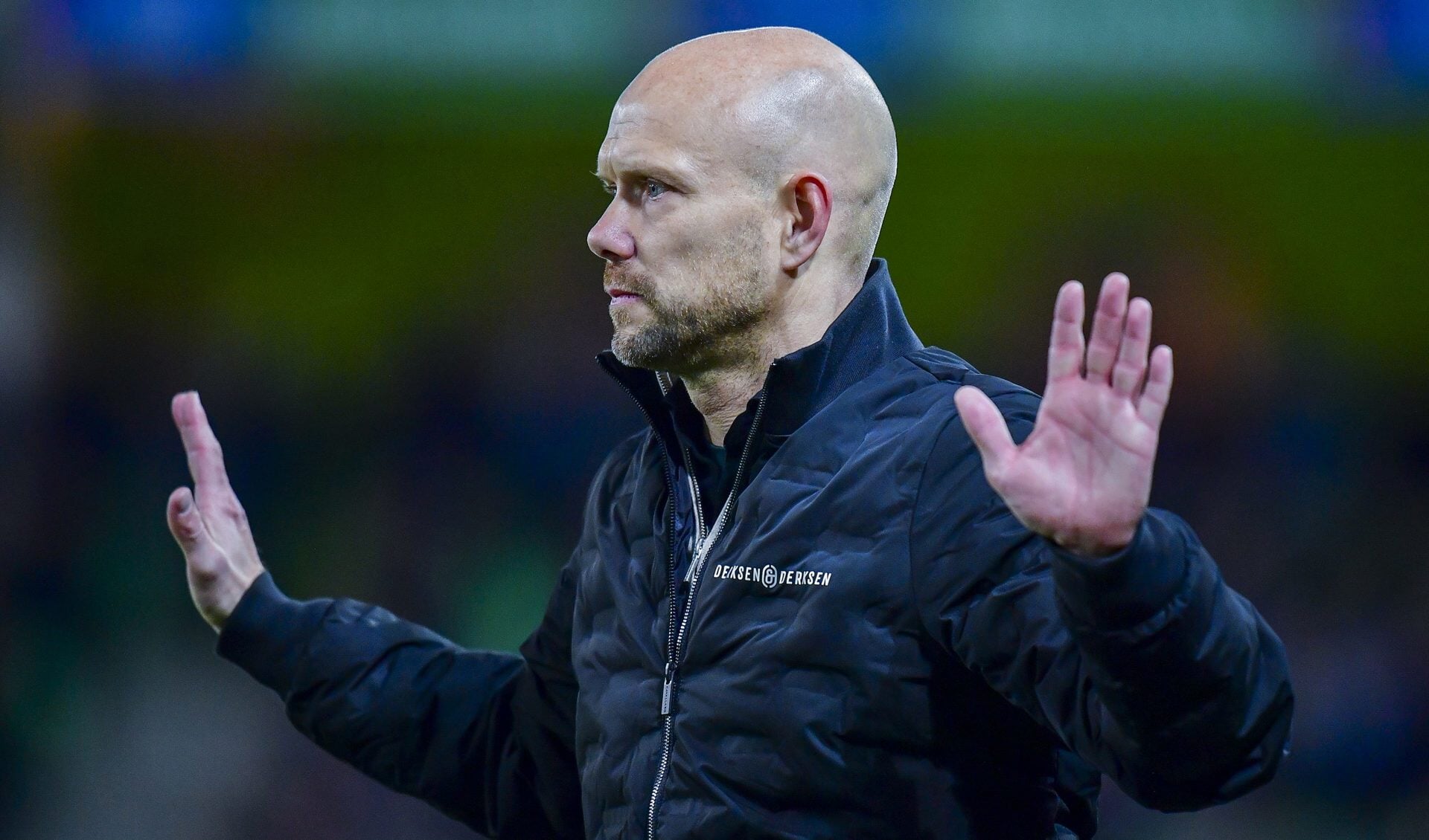 GRONINGEN, Stadium Euroborg, 07-04-2023 , season 2022 / 2023 , Dutch Eredivisie.   during the match Groningen - Utrecht, FC Groningen trainer Dennis van der Ree