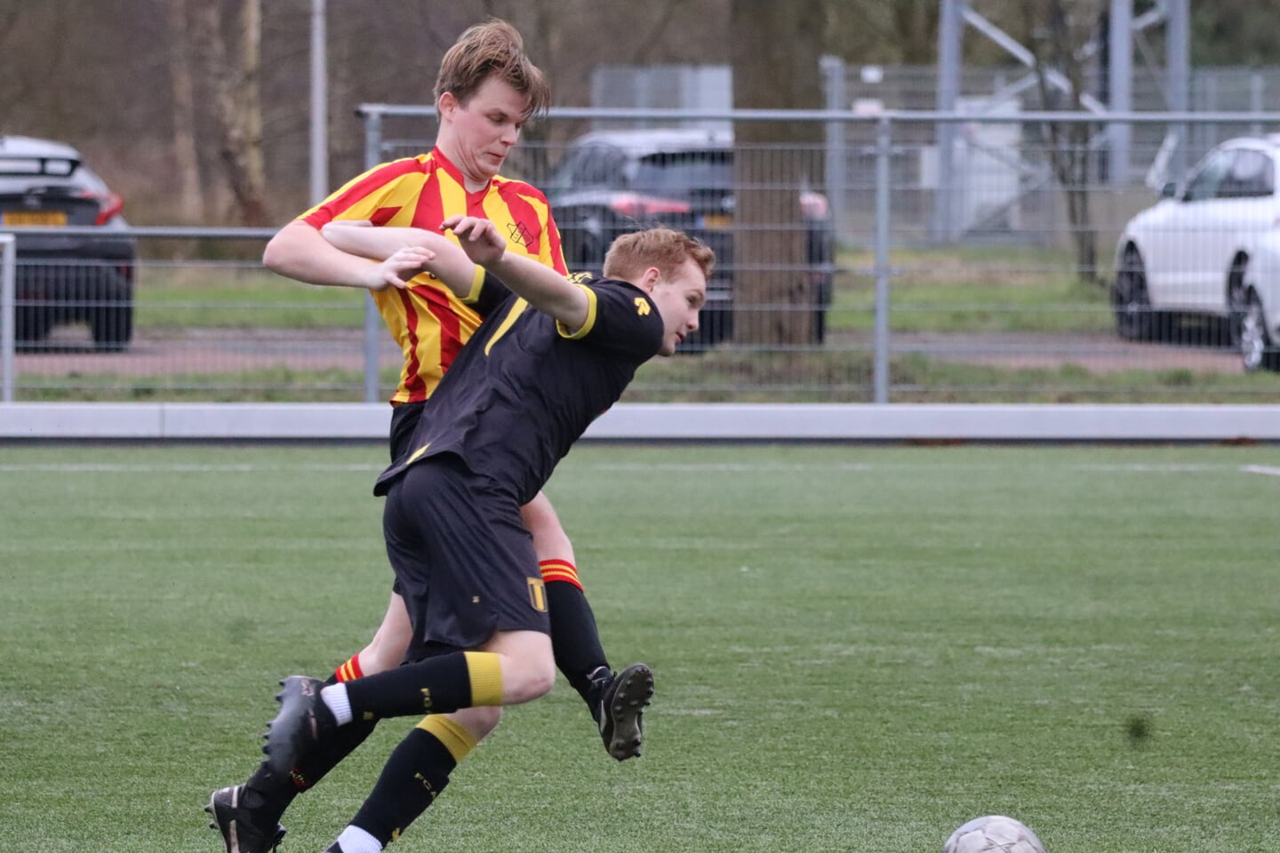 Jelmer Polman in actie bij FC Assen-VAKO