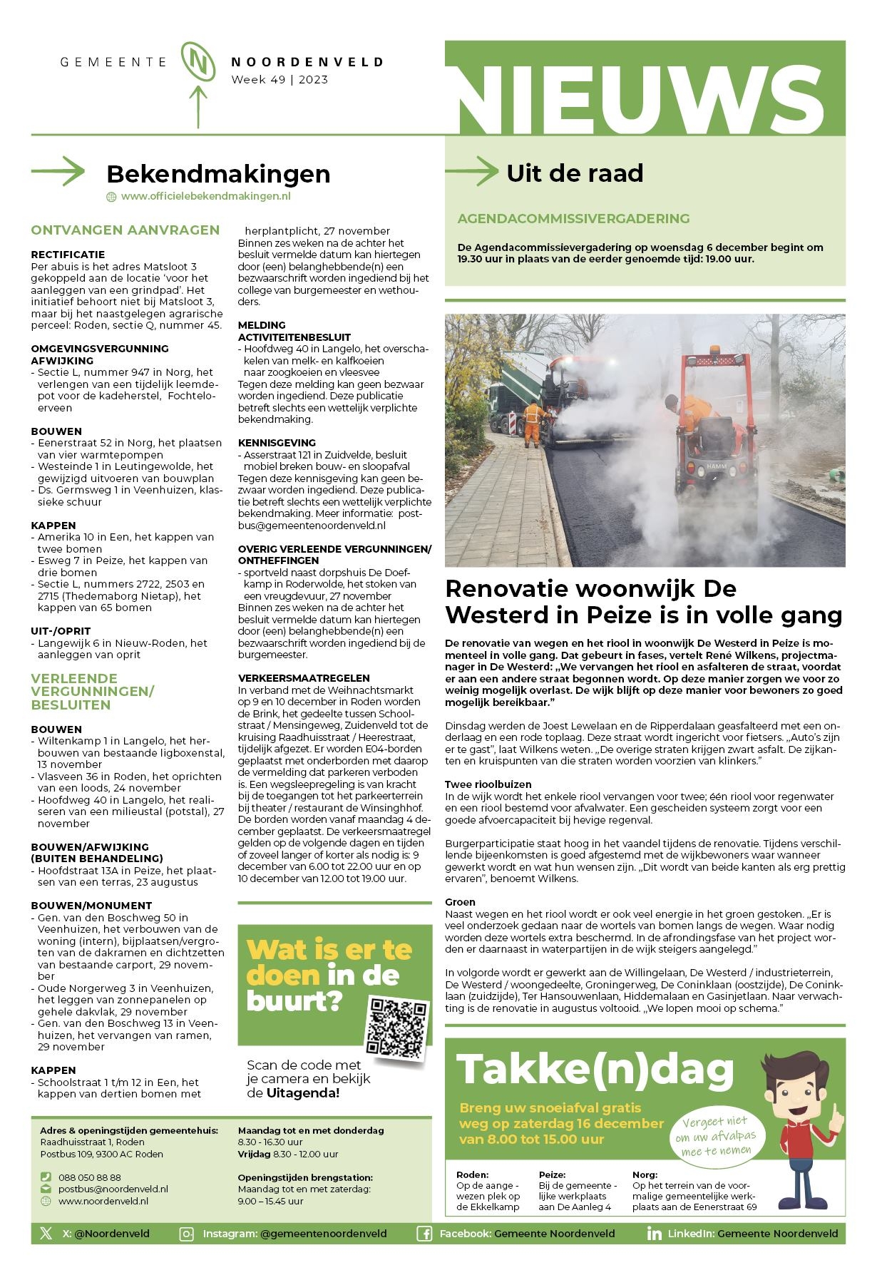 Editie voorpagina