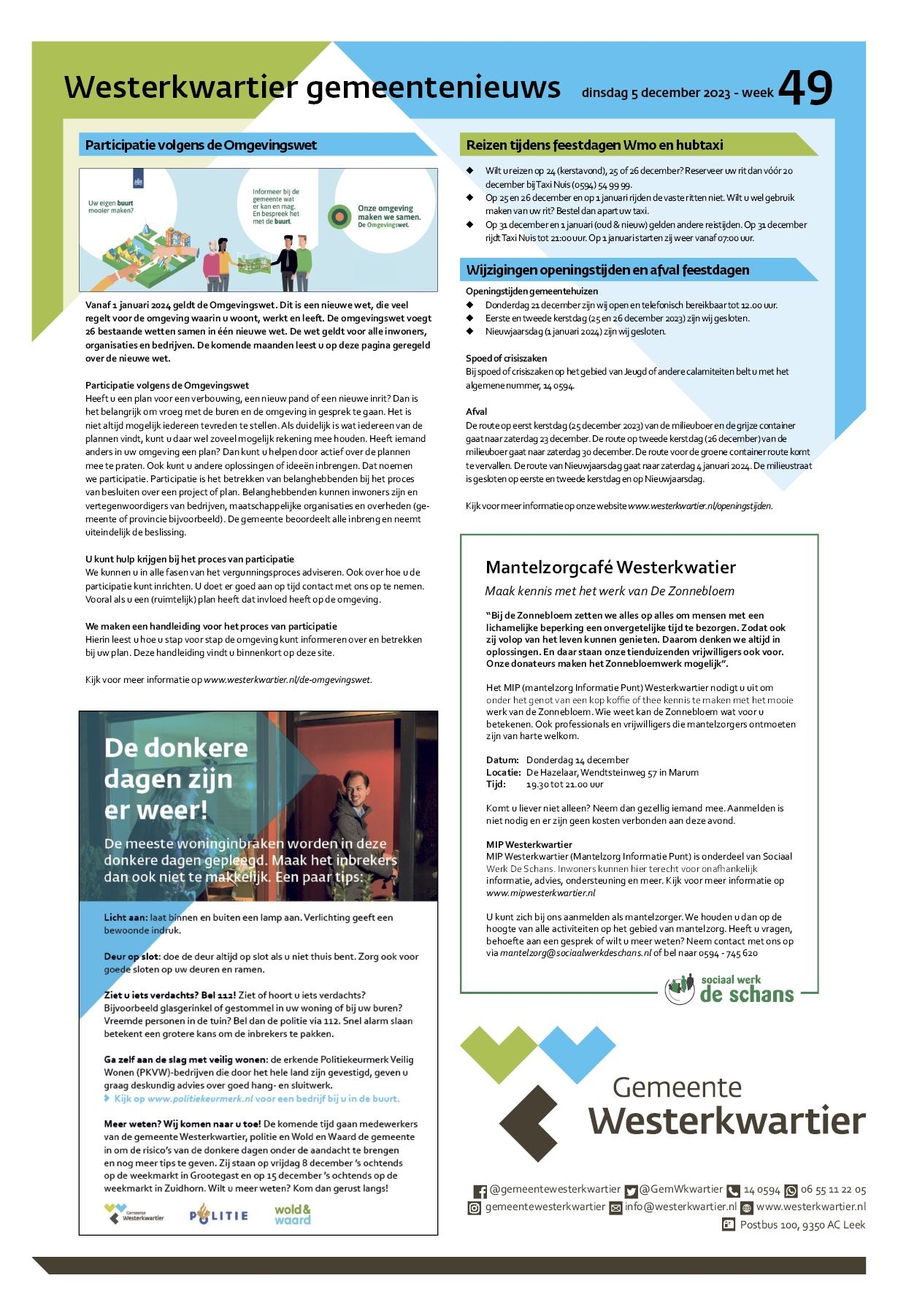 Editie voorpagina