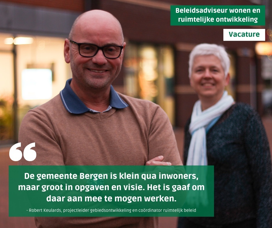 Vacature: Vacature Beleidsadviseur - Gemeente Bergen