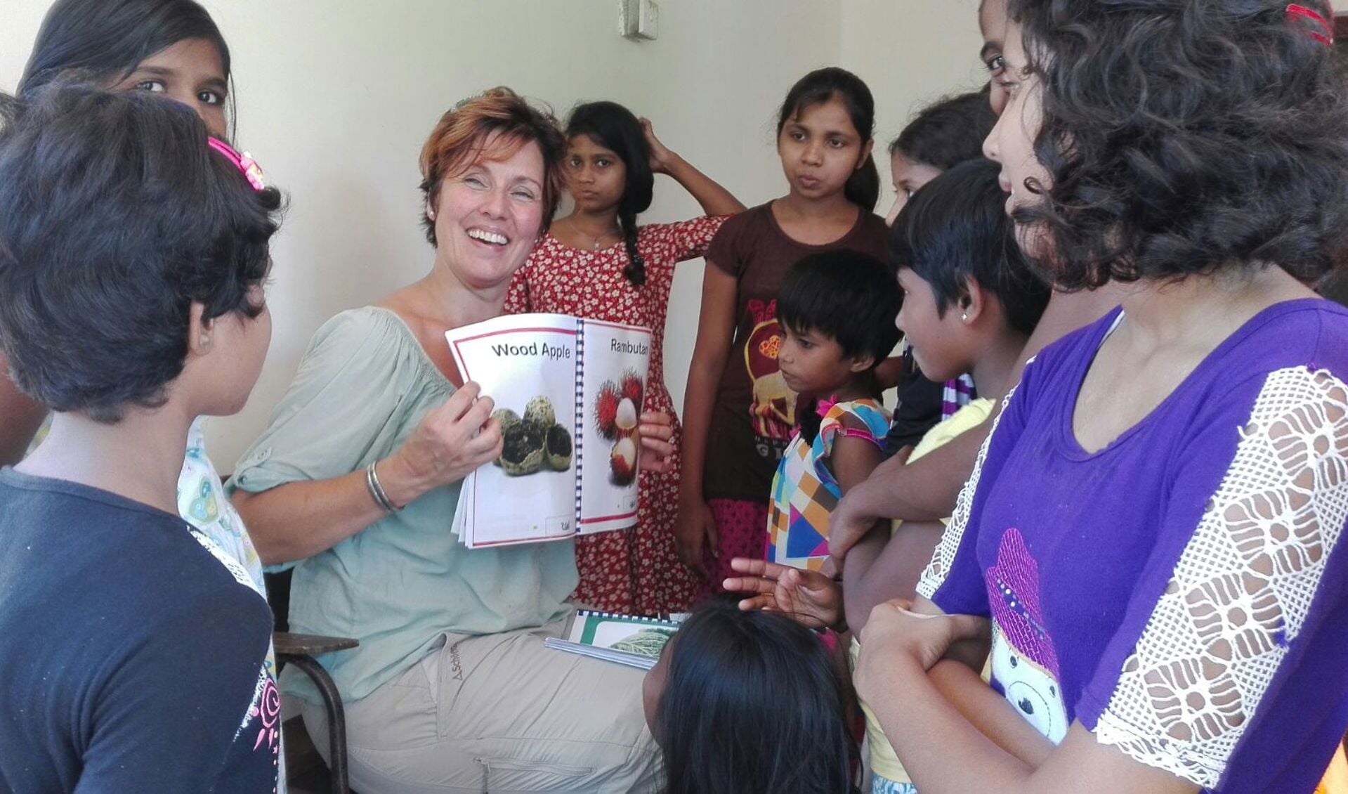 Wendy de Boer legde een groentetuin aan bij een weeshuis in Sri Lanka. 