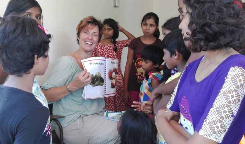 Wendy de Boer legde een groentetuin aan bij een weeshuis in Sri Lanka.