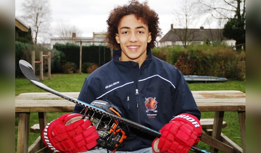 IJshockeytalent Noah Muller. Foto: Henk Lammen.
