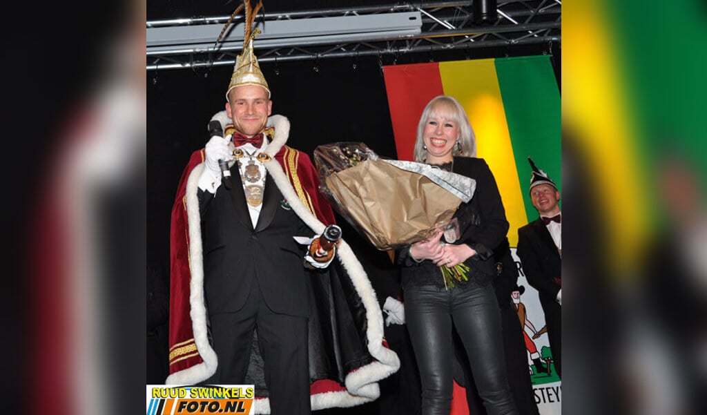 Prins Bart II en zijn prinses Nicole. Foto: Ruud Swinkels. 
