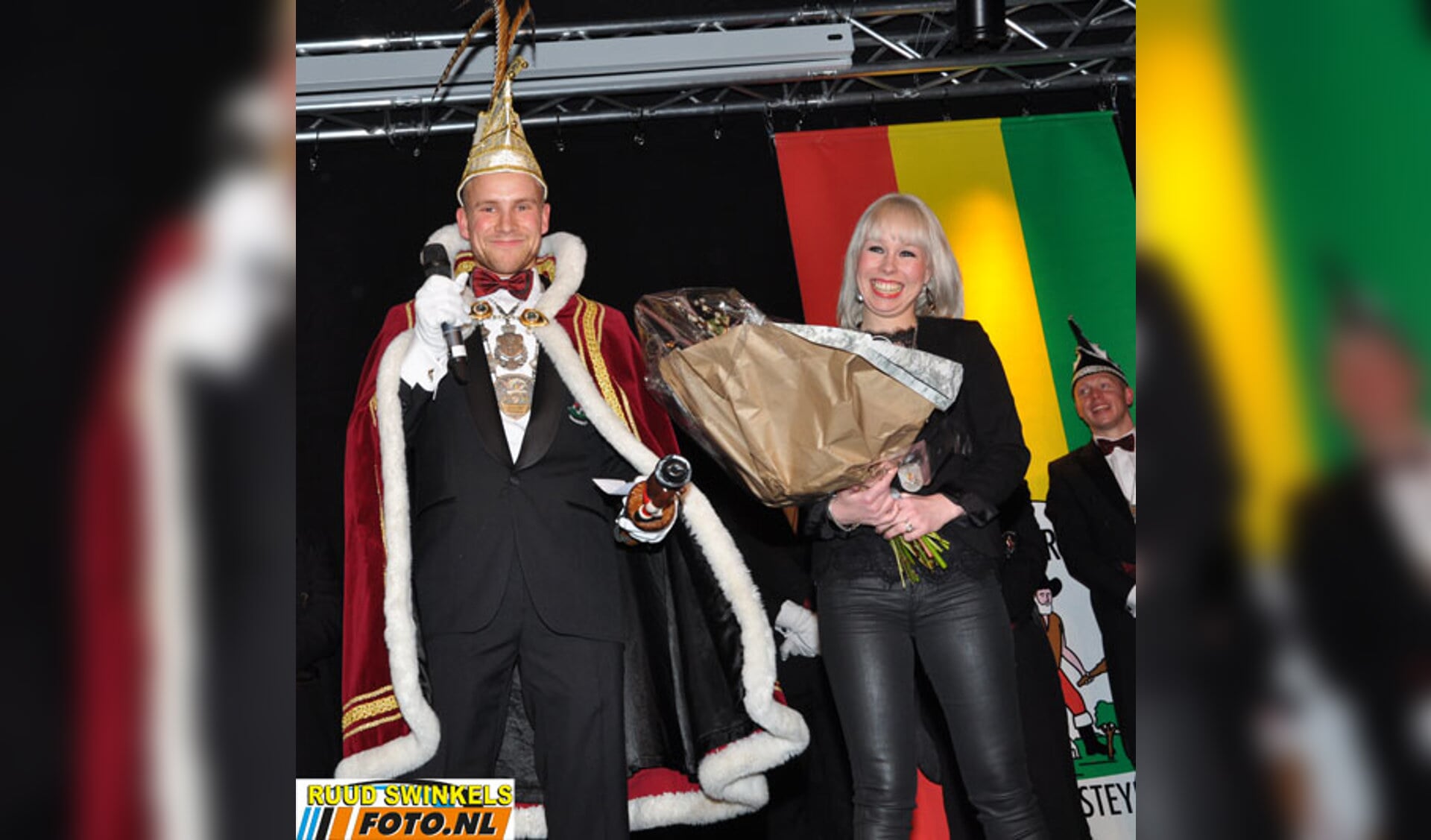 Prins Bart II en zijn prinses Nicole. Foto: Ruud Swinkels. 