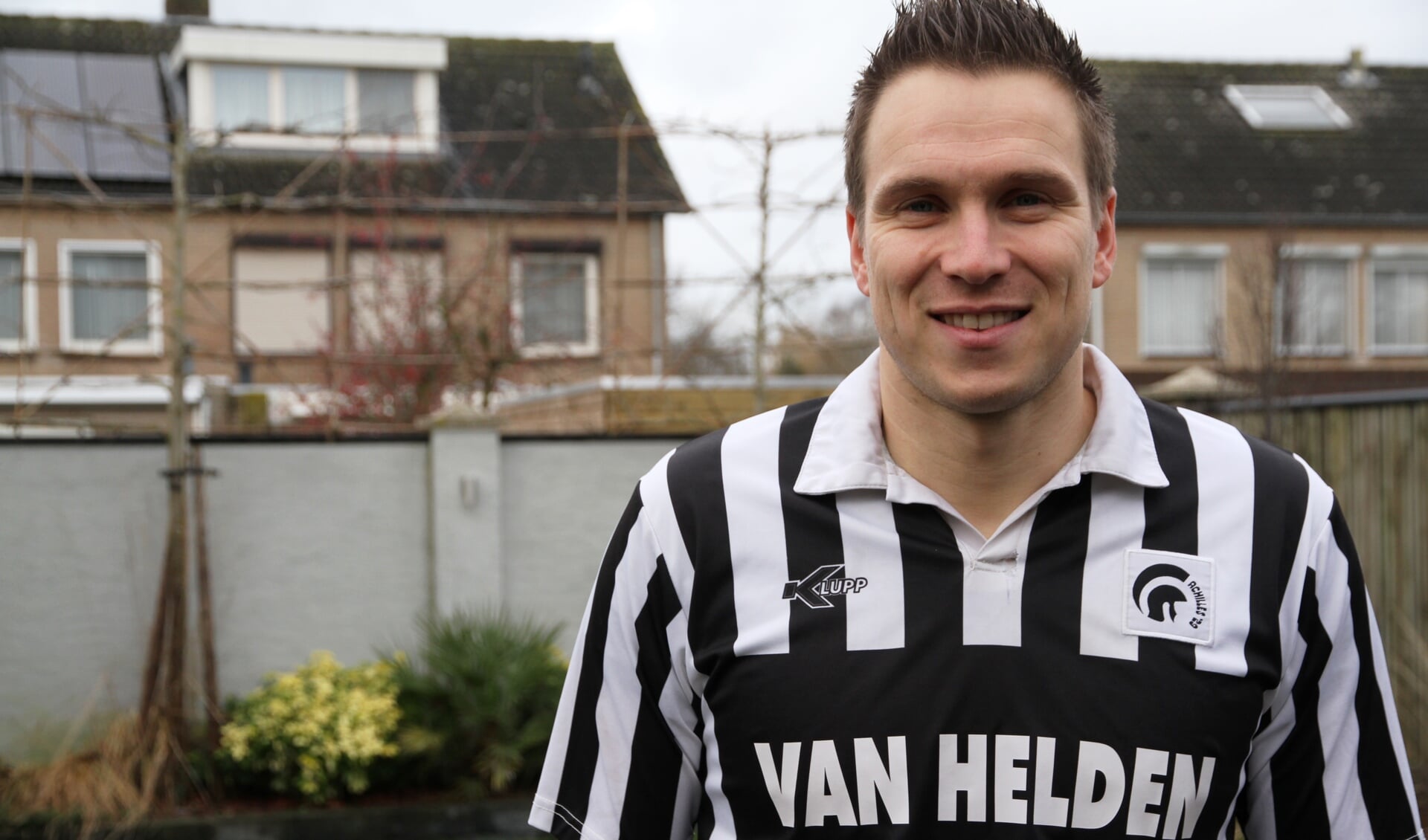 Freek Thoone maakte de tweede treffer voor Achilles'29 in het duel met Jong PSV. Foto: Henk Lammen. 