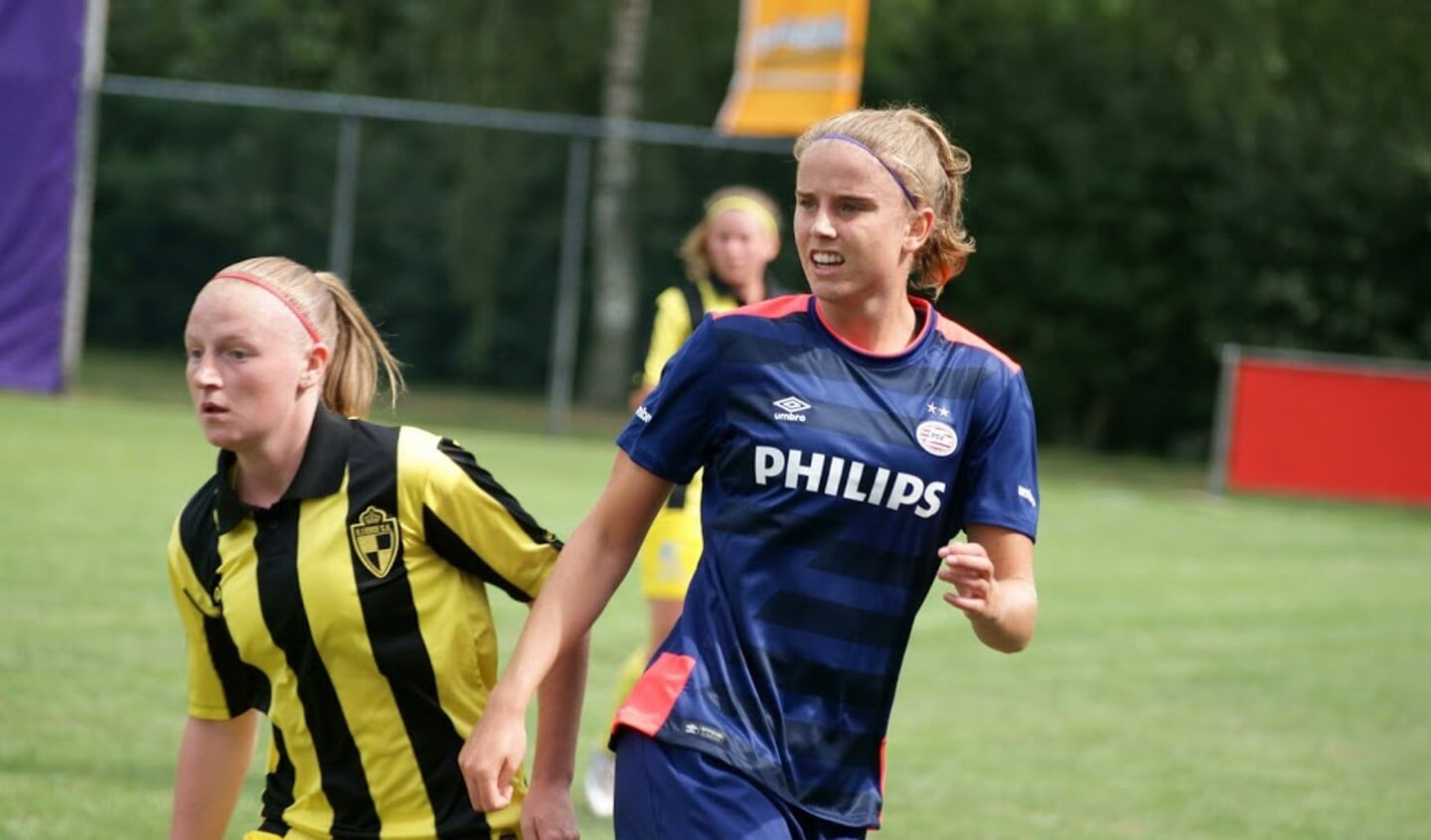 Myrthe Moorrees in actie voor PSV. Foto: archief Peel en Maas.