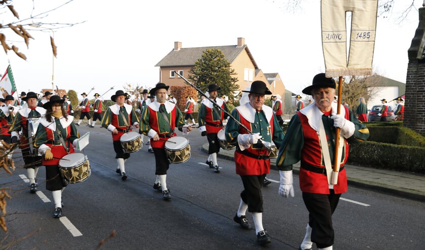 Het St. Antonius Abt Gilde Blitterswijck op pad. Foto: Rikus ten Brücke.
