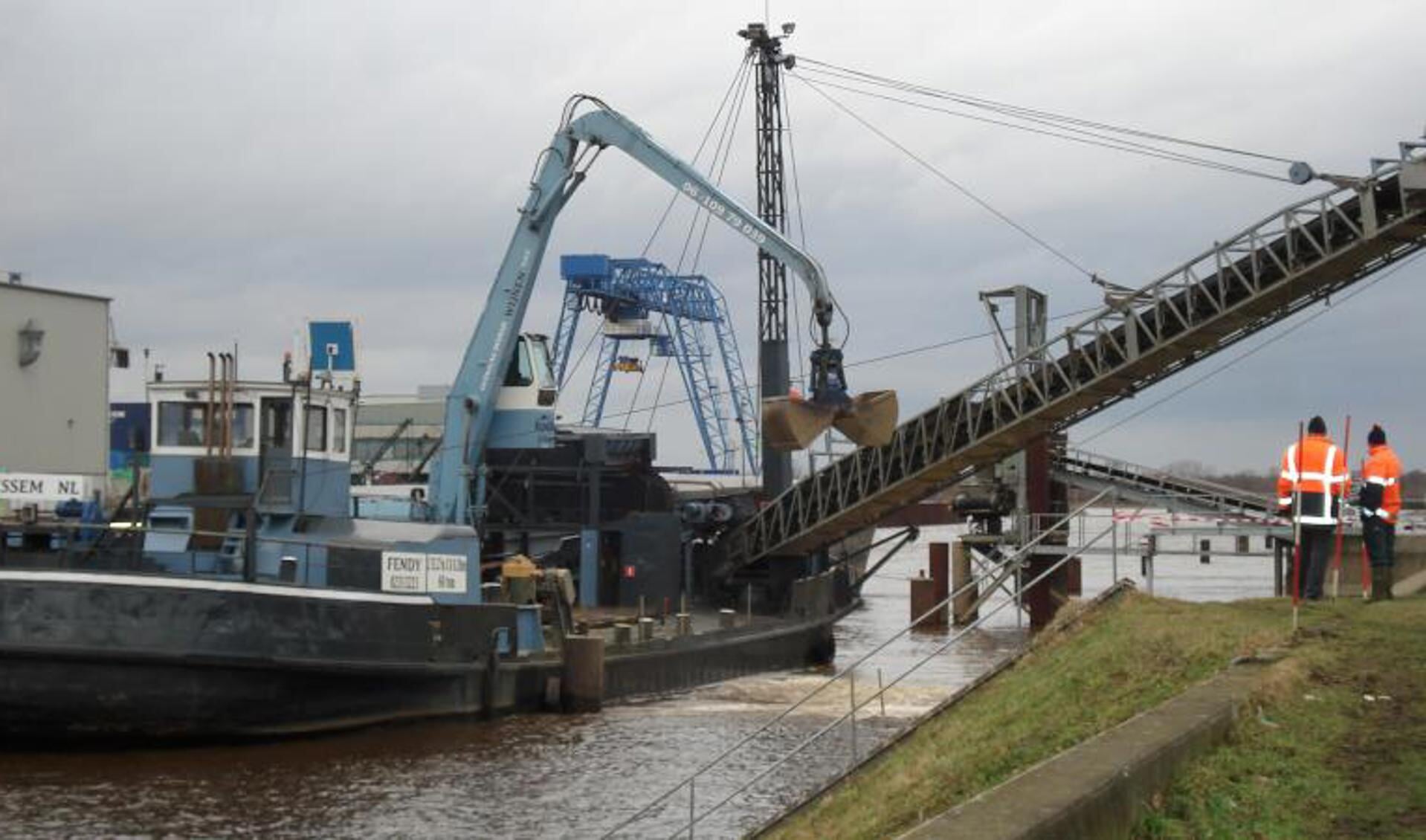 De industriehaven in Wanssum wordt uitgebreid. Foto: archief Peel en Maas. 