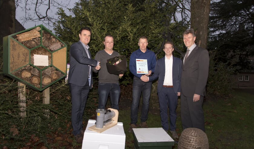 René Duijkers (links), Thijs Wijnen, Sjaak Buyssen, Bas Linssen en Jan Loonen.