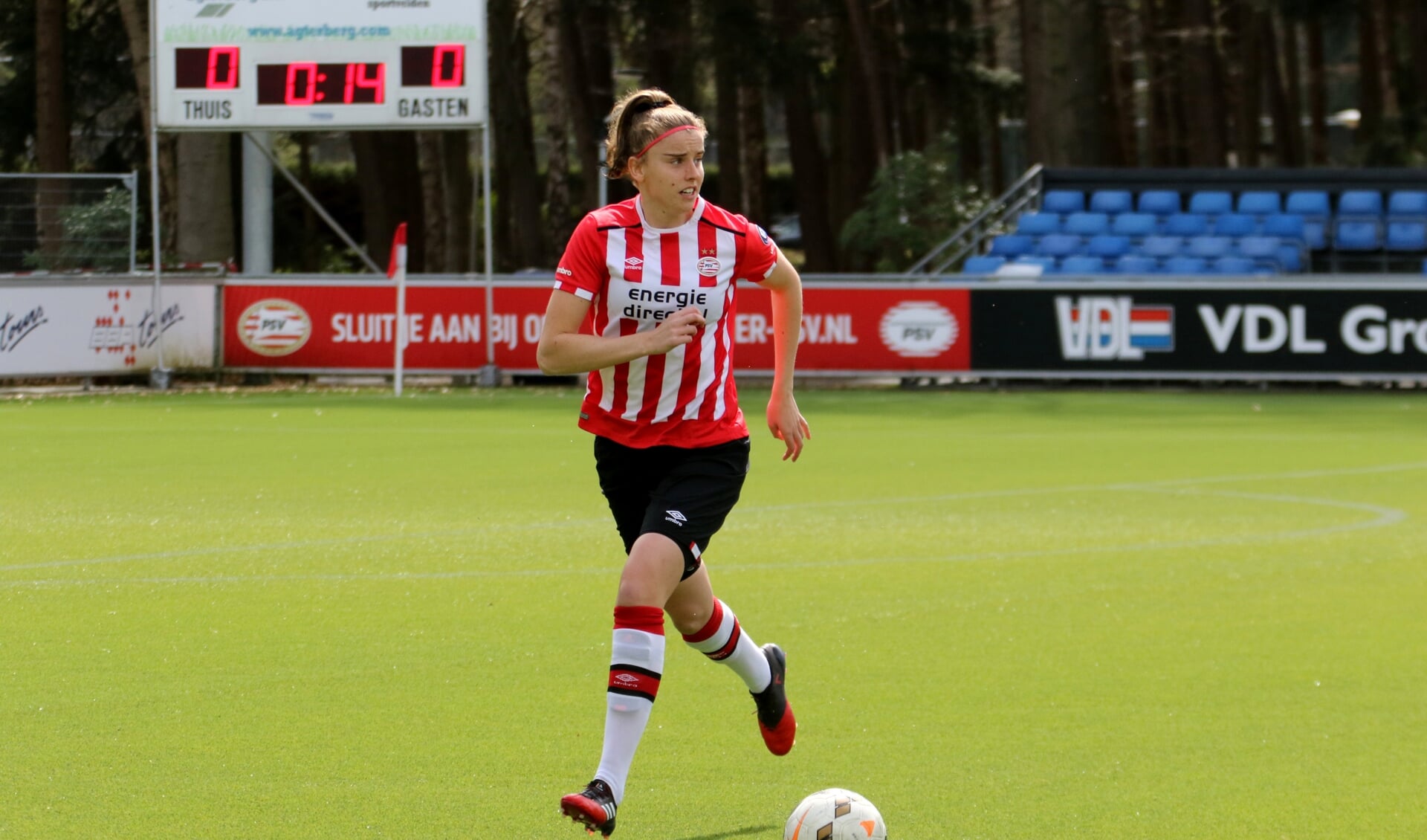 Myrthe Moorrees speelde vrijdagavond haar laatste competitiewedstrijd voor PSV. Foto: Henk Lammen