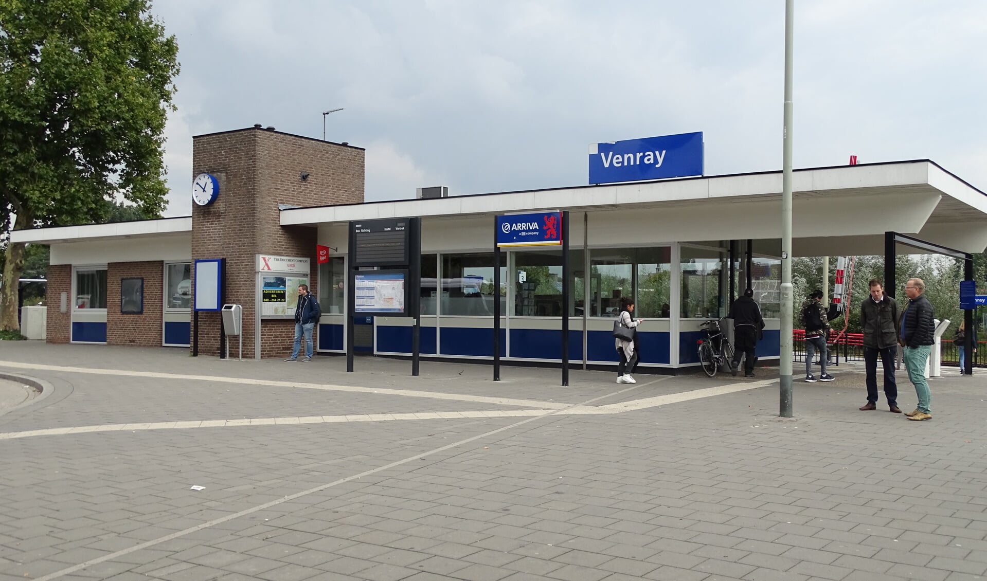 Het station in Oostrum. 