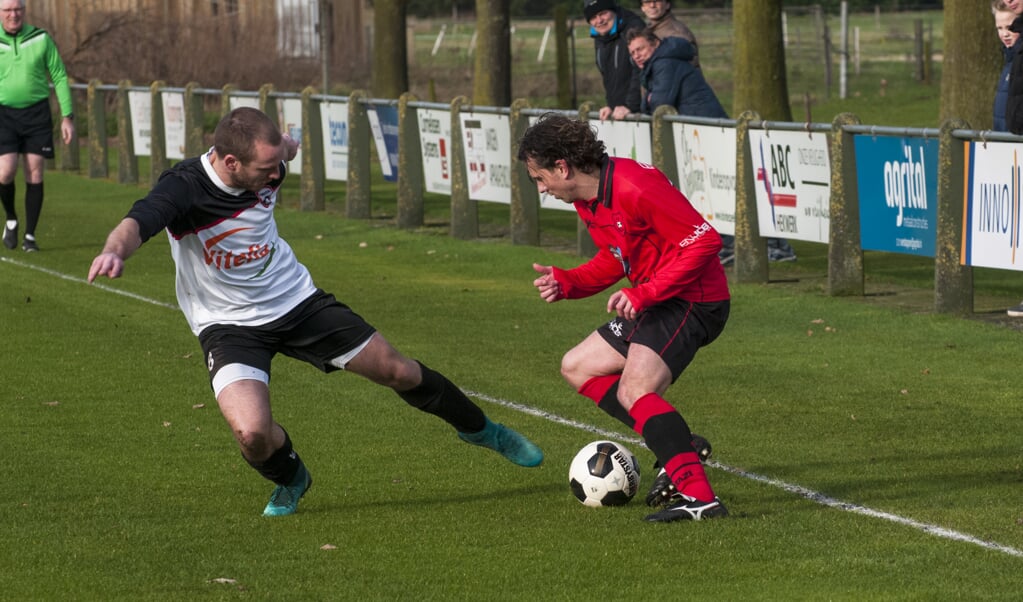 Ysselsteyn was zondag op eigen veld te sterk voor Baarlo: 2-1. Foto: Lotte Kamphuis. 