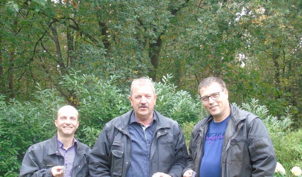Links Ron Linders, midden Henk de Klein en rechts Alex Lamers.